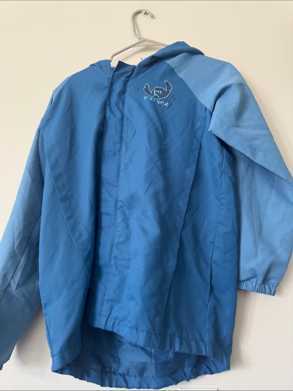 Disney Light and Dark Blue Hooded Raincoat